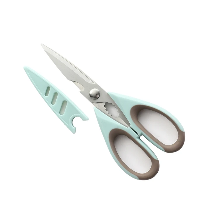 High Quality Household Kitchen Scissors Strong Stainless Steel Kitchen Scissors With Cover