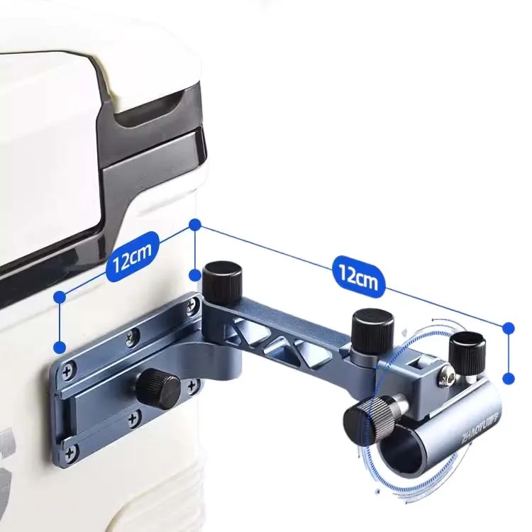 Multifunctional Fishing Rod Holder Aluminum Alloy Fishing Chair Clamp Rotating Rod Stand