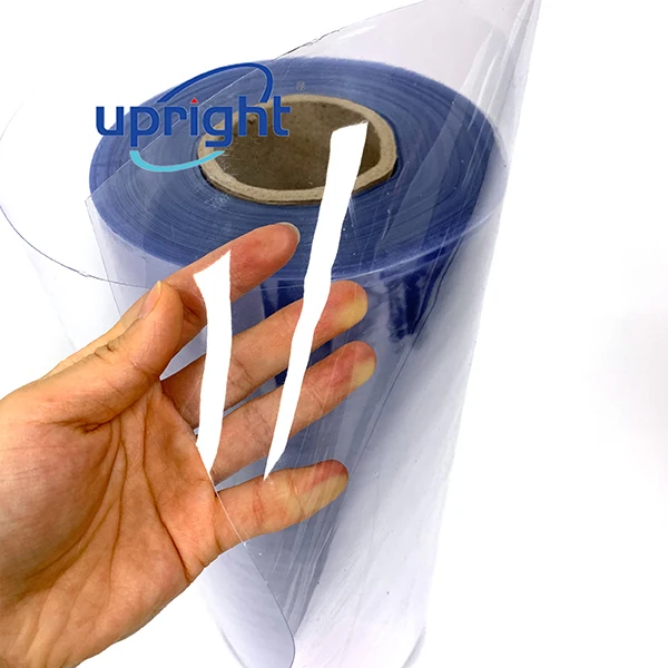 Upright Chinese factory low price transparent plastic rigid pvc film roll for cosmetics box
