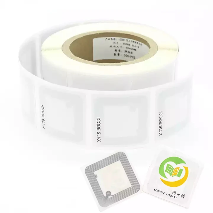 CMRFID Customized Printing 13.56MHz iso 15693 programmable HF Library Sticker RFID Book Asset Management Label