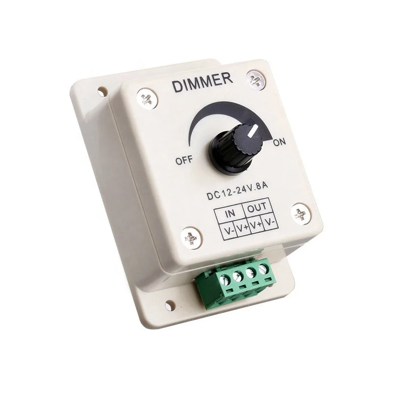 DC12V 24V 18A Knob LED Dimmer for led lights 1080W Dimmer