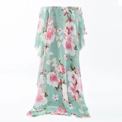 
High Quality Breathable Floral Digital Prints Soft Chiffon Georgette Fabric For Woman Dress 