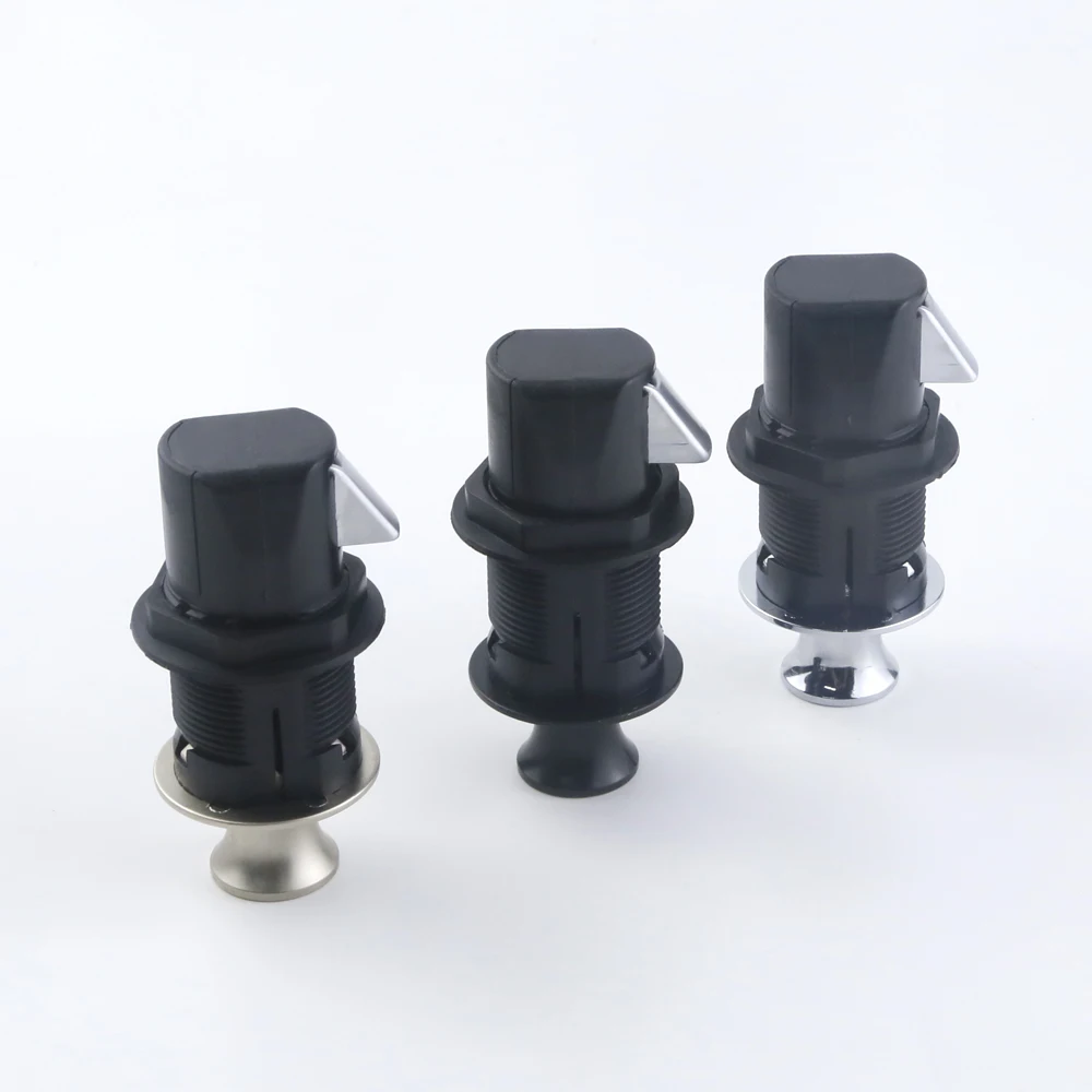 RV Accessories Mini Push Button Cabinet Lock Caravan Boat Metal Door Latch Lock for 4-25mm board