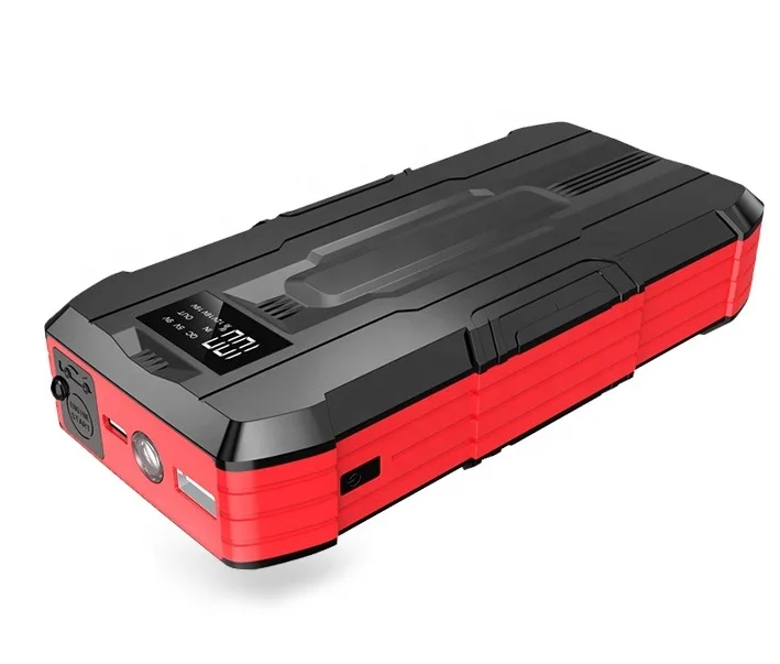 12v 18000mah Vehicles Jumper Cable Car Battery Charger Booster Car Jump Starter Portable Intelligent Digital Display Power Bank