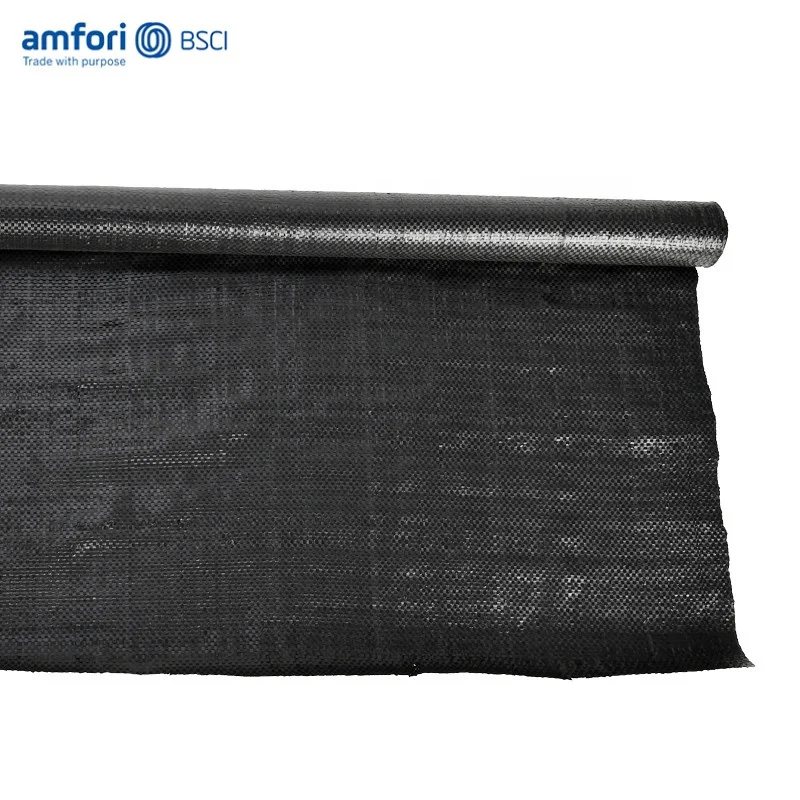Ecofriendly Pp Woven Weed Mat Weed Control Barrier Mat In Roll Fabric