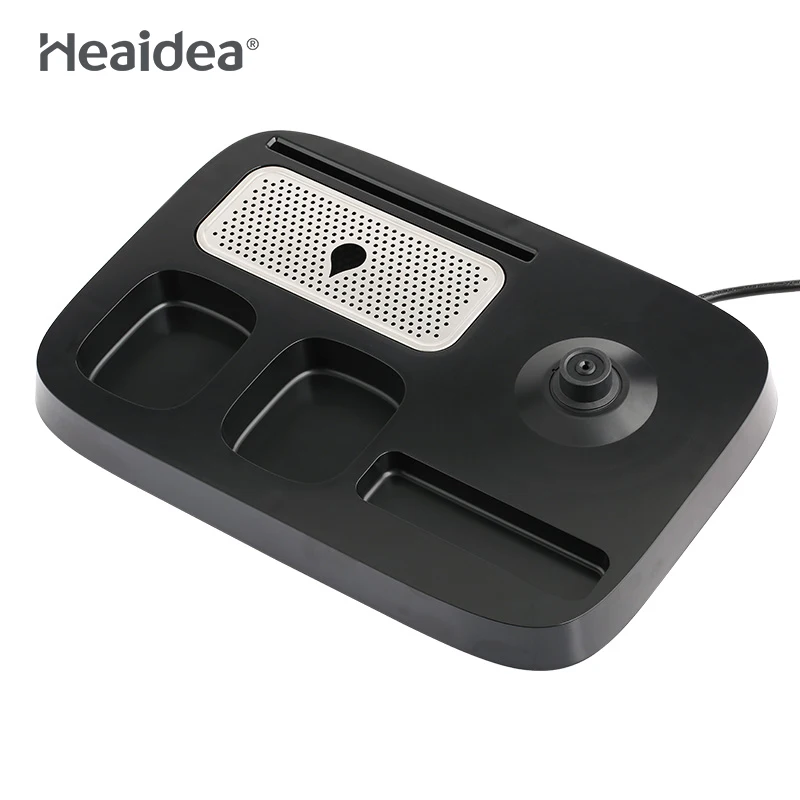 Heaidea Hotel used stainless steel 0.8l electric water tea kettle with tray set