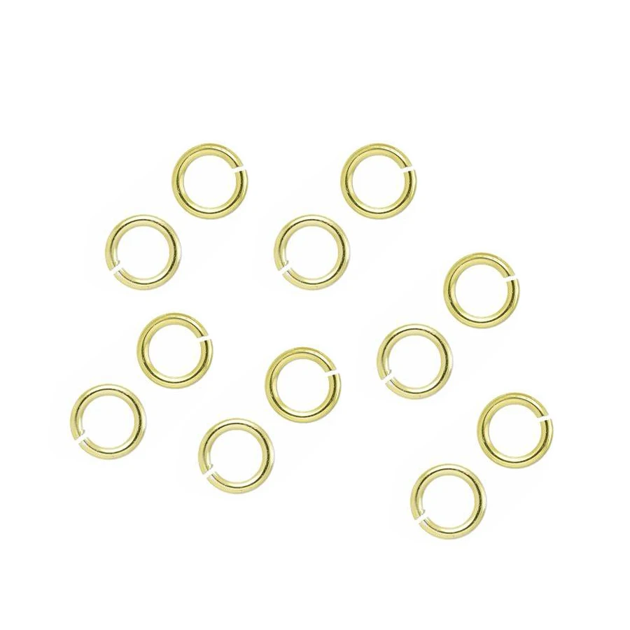 Custom Gold Filled Jump Rings 2.5mm 3mm 3.5mm 4mm 5mm Color Black Stainless Steel for Jewelry Making