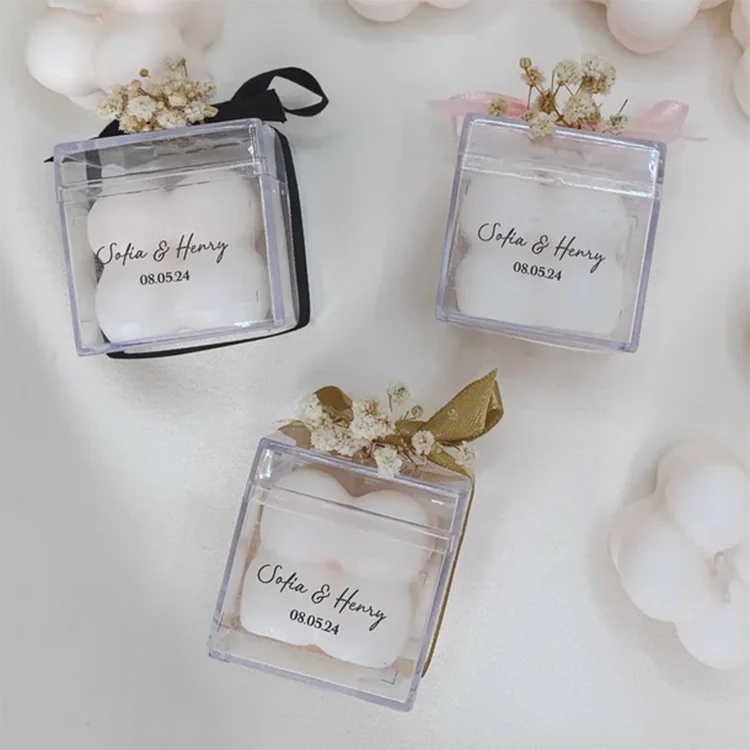165 Pc Mini Candle Favor Wedding Guest Gifts Wedding Favors For Guests Custom Bubble Cube Candle Wedding Gifts
