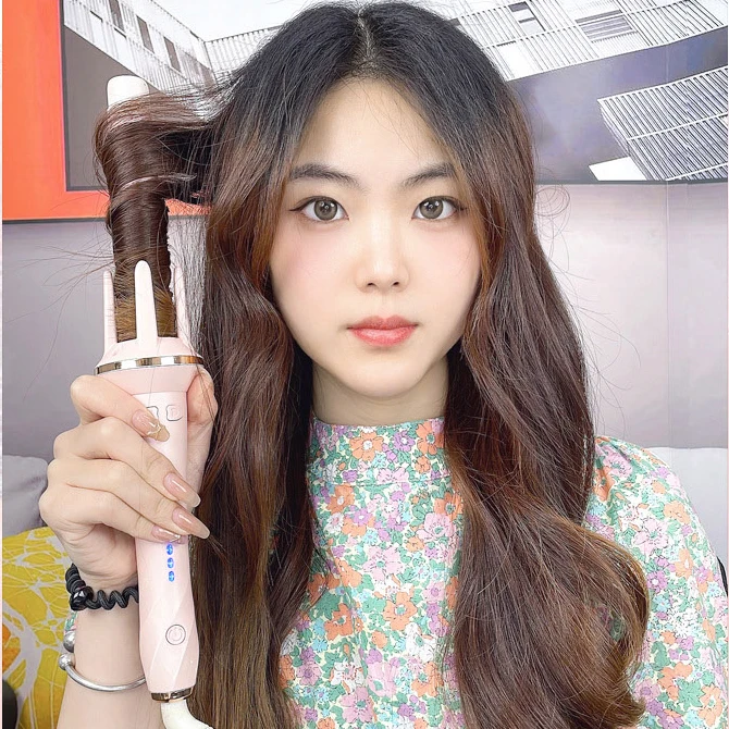 automatic hair curler Ceramic Easy Use Automatic Curling Iron Hot Selling Professional LCD Curling Iron Rotating Hair Curler