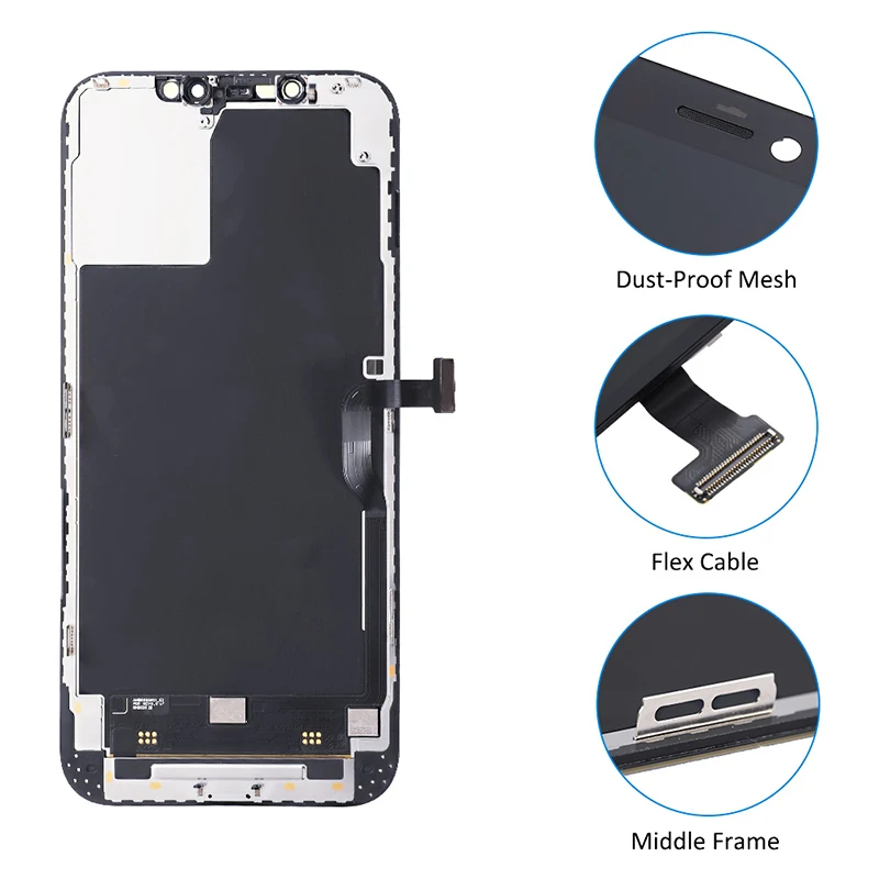 Сенсорный экран для мобильного телефона + рамка oca Переднее стекло Iphone 12 Pro Max Замена ЖК-экрана