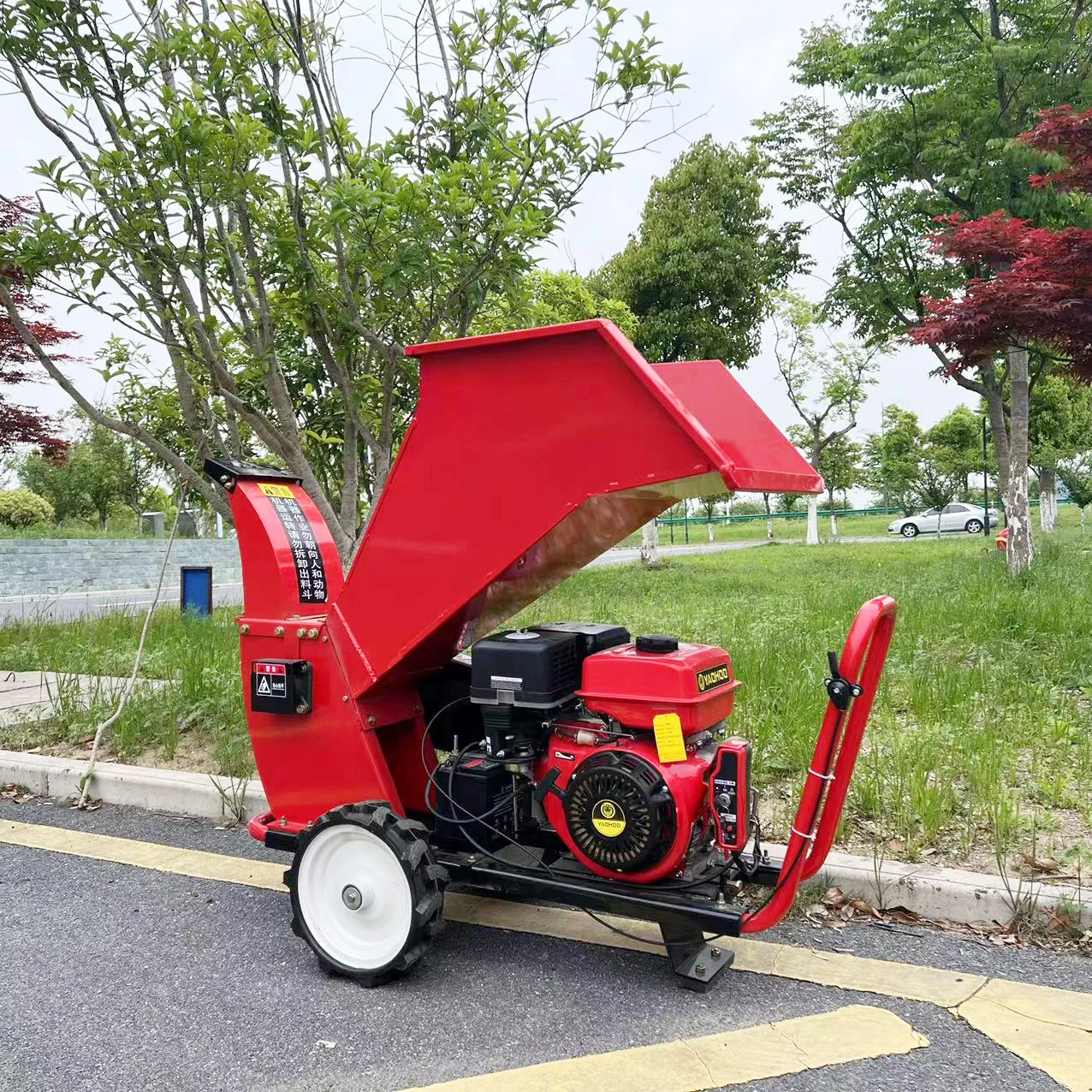 Factory stump grinder supply commercial heavy duty large engine drum branch High Quality crusher organic fertilizer diesel wood