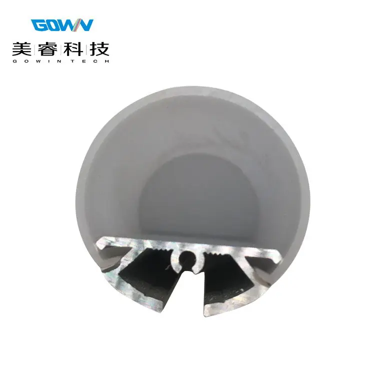 Round Shaped Aluminum LED Profile LED Channel with LED Strip Diffuser Cover for LED Channel Lights