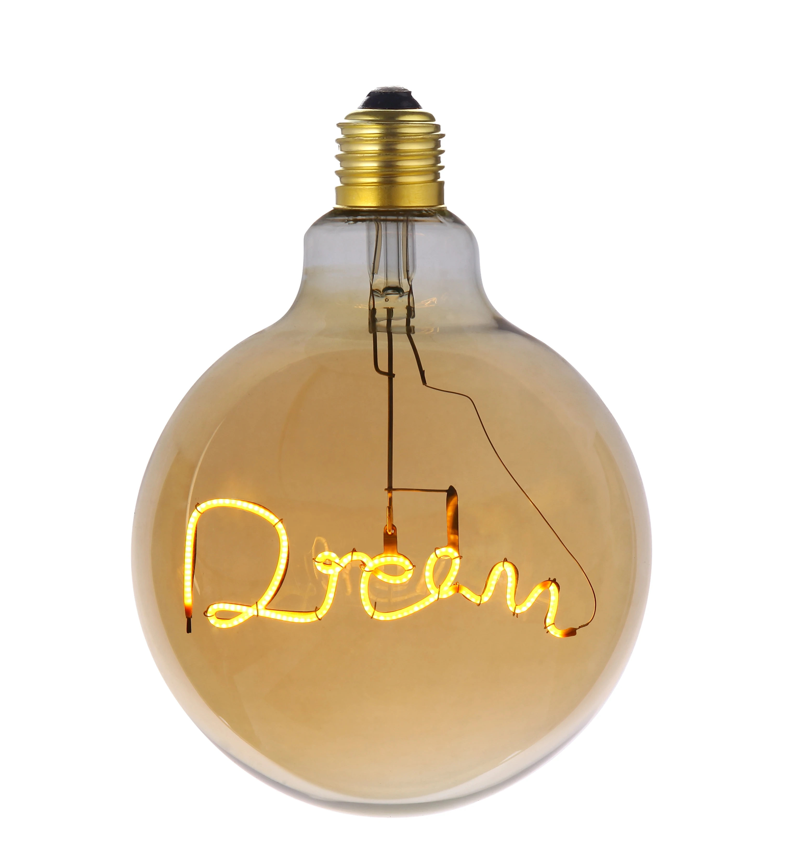 Flexible LED  Filament Lamp G125 4W   Letter Words Dream LIGHT  Decorative Bulb
