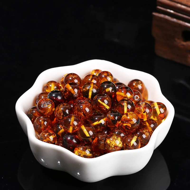 natural round amber beads different size for jewelry diy making 1777121