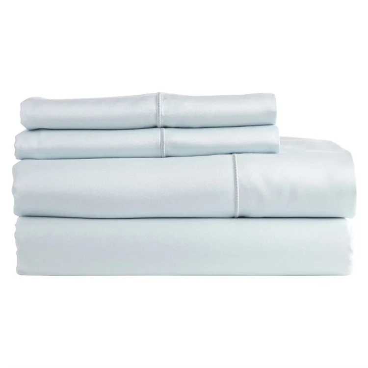 Luxury 100% Bamboo Fiber White Bed Linen Solid Flat Sheet for Hotel Use Direct from Manufacturer