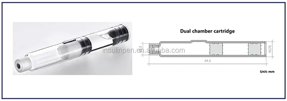 
4ml Dual Chamber Cartridge for Somatropin HGH Human Growth Hormone 