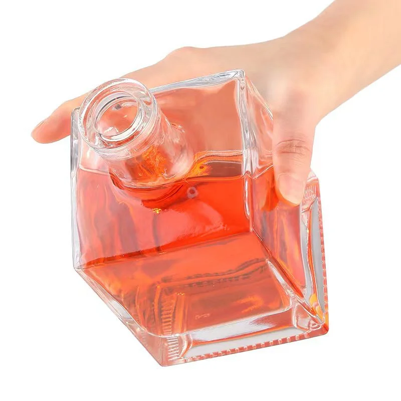 Custom 250Ml 500Ml 750Ml Glass Bottle Wholesale Rum Whiskey Liquor Gin Wine Spirit vodka bottle