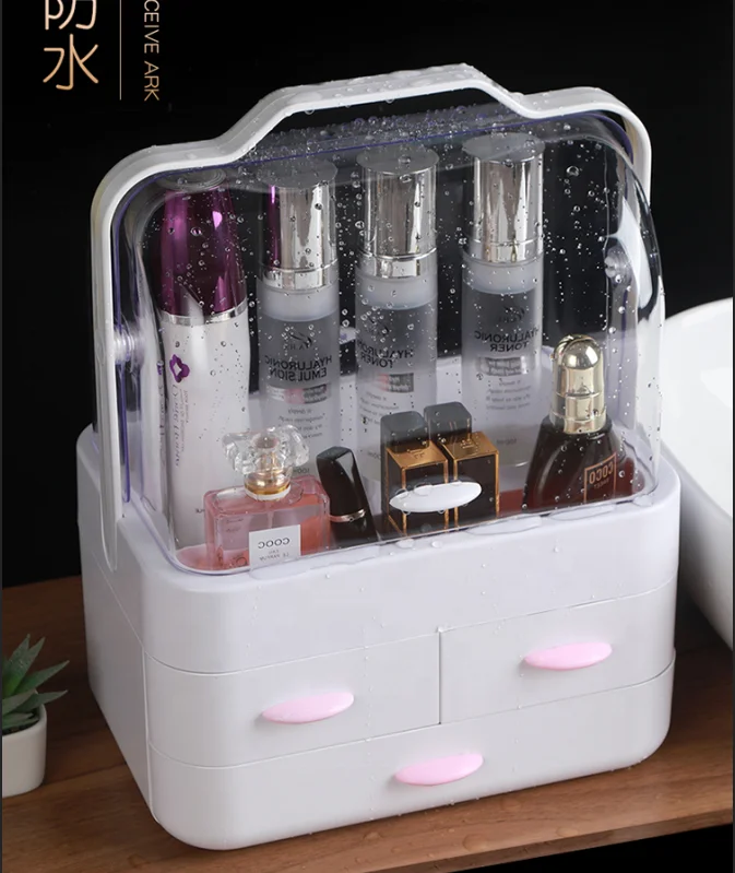 
In Stock China home Modern style makeup organiser cosmetic storage capsule box 