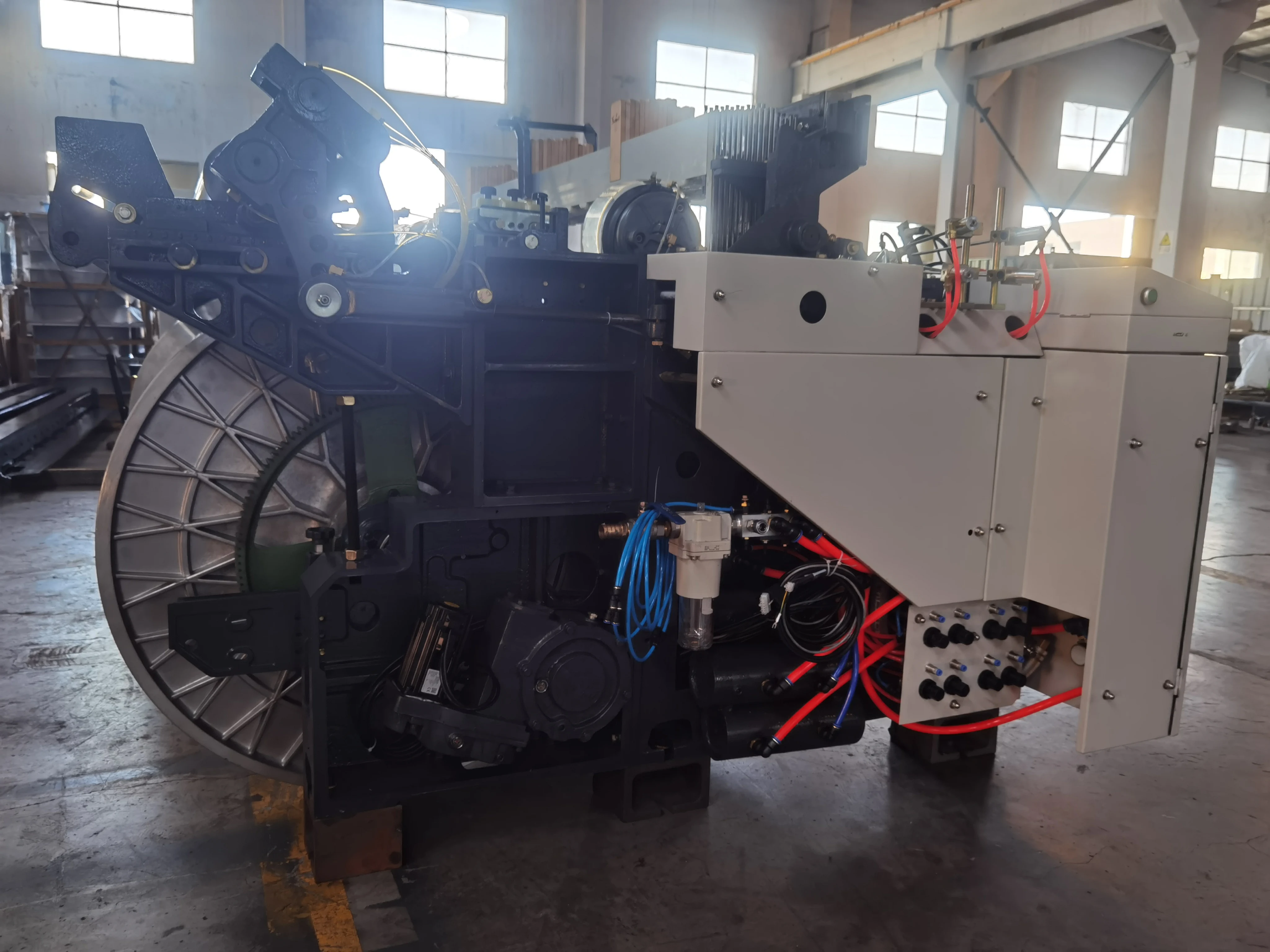 280cm width curtain fabric  weaving  machine air jet loom with plain cam or dobby shedding