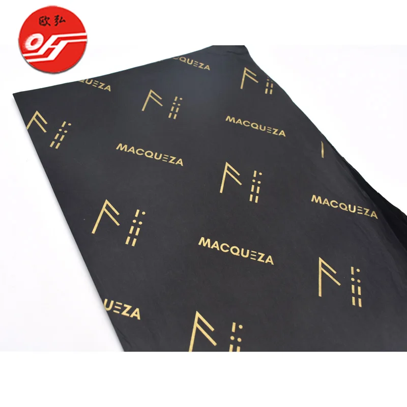 China Factory Custom Private Logo Double Silk Tissue Paper for Gift Wrapping
