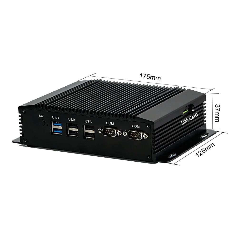 Dual LANs HD VGA portable mini pc GPIO DDR3L Linux Intel J1900 barebone server 4G SIM card 8-bit used gaming computer