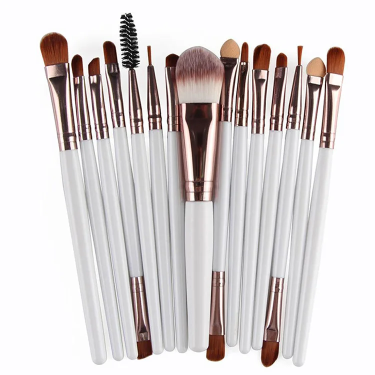 
15 pcs Cosmetic Brushes High Quality Foundation Makeup Brush Tool Black Colors 