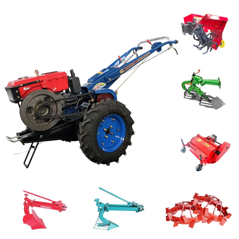 Factory Outlet 15 20 25 HP 2Wd Farmer Tractores Compact Agriculture  Hand Small Farm Agriceltural Two Wheel Walking Tractor