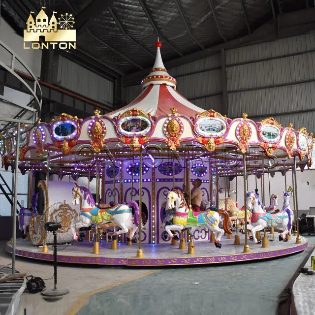 Amusement park equipment rides carousel for sale large carousel