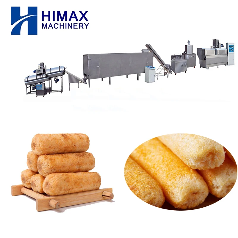 150Kg Per Hour Core Filling Corn Sticks Production Line Core Filled Snack Food Production Line Puffed Snack Making Machine