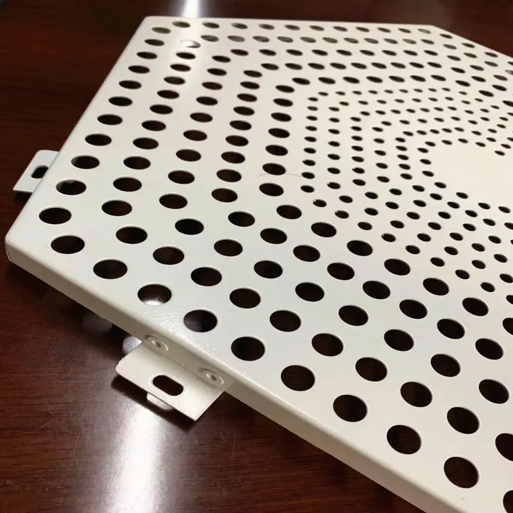 building project solid carved panel decorative hexagonal aluminum perforated metal sheets