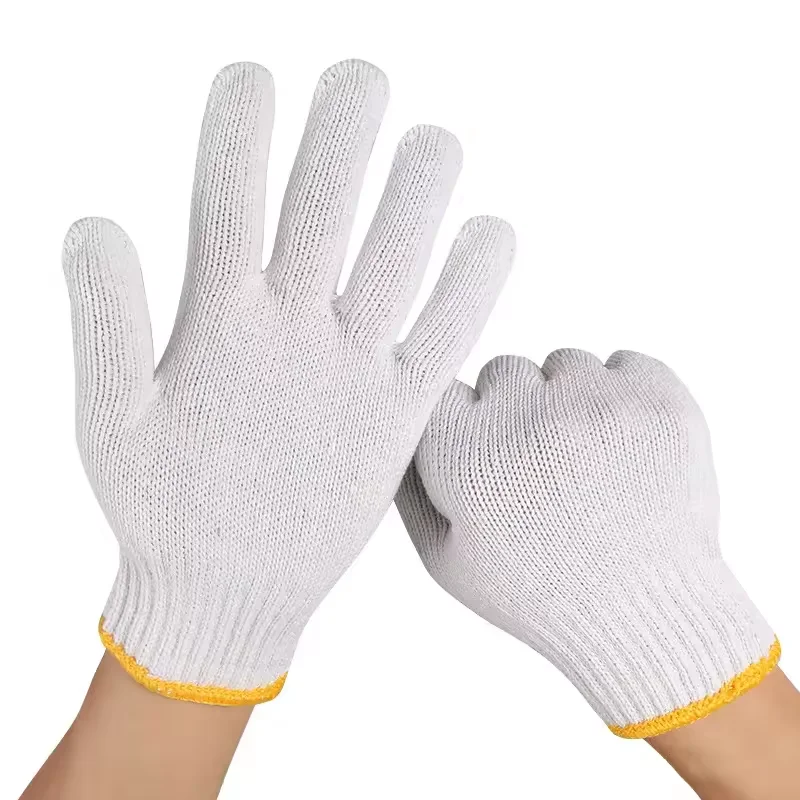 Reusable Cotton Knit Safety Work Gloves for Custom Knitting Work