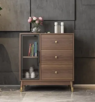 Modern bedroom light luxury chest of drawers storage cabinet Nordic living rooml sofa side cabinet storage cabinet
