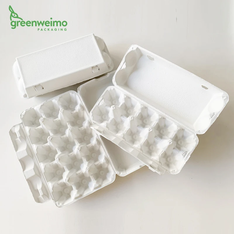 Eco friendly biodegradable egg storage box carton as egg drop sandwich box