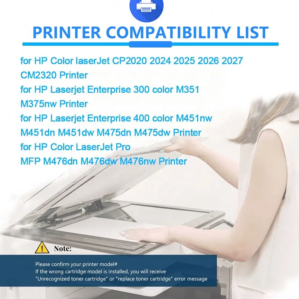 Для HP 305A 305X 312A 312X совместимый тонер-картридж для LaserJet Pro 400 300 Цвет MFP M451dn M475dn M476dw Тонер-принтер