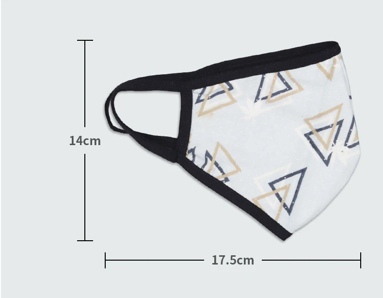  2021 Adult pure cotton nosemask men women washable dust proof windproof black