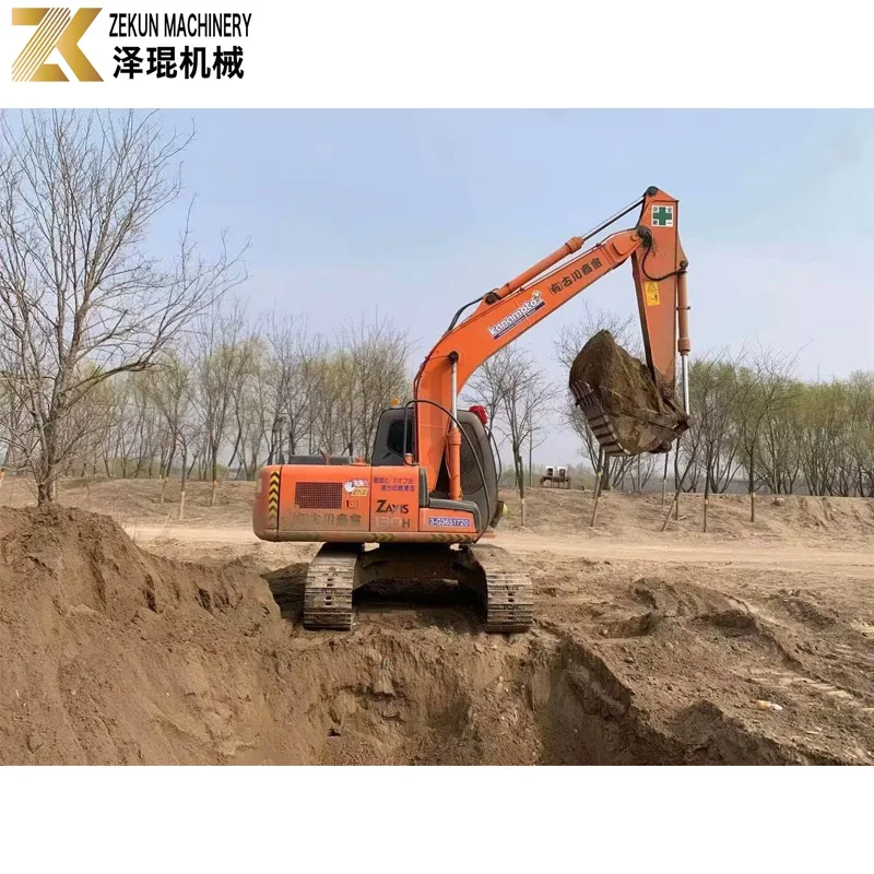 Retroexcavadora hitachi 120 резиновая гусеница для экскаватора с генератором насосом продажи