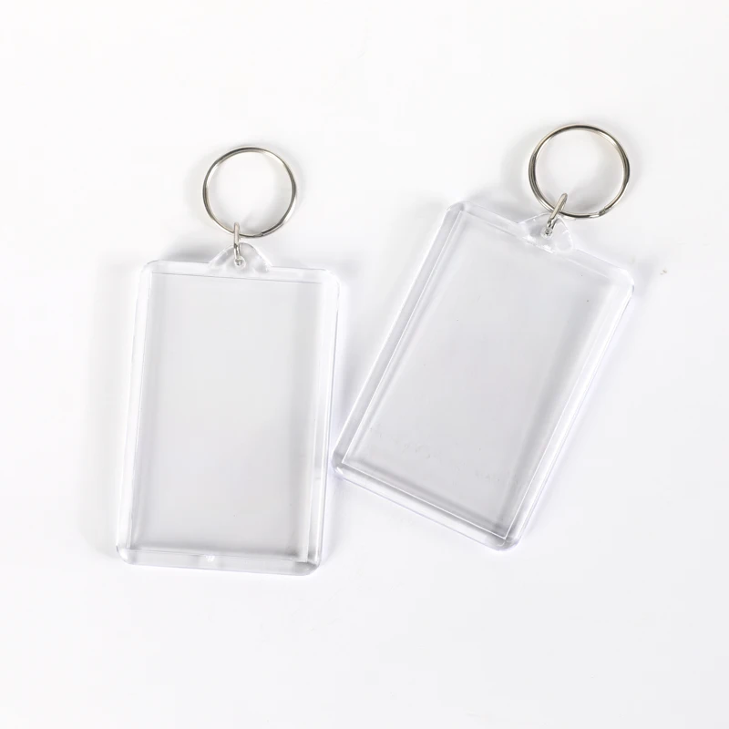 Manufacturers supply Transparent Photo Frame Gift Acrylic Blank Keychain