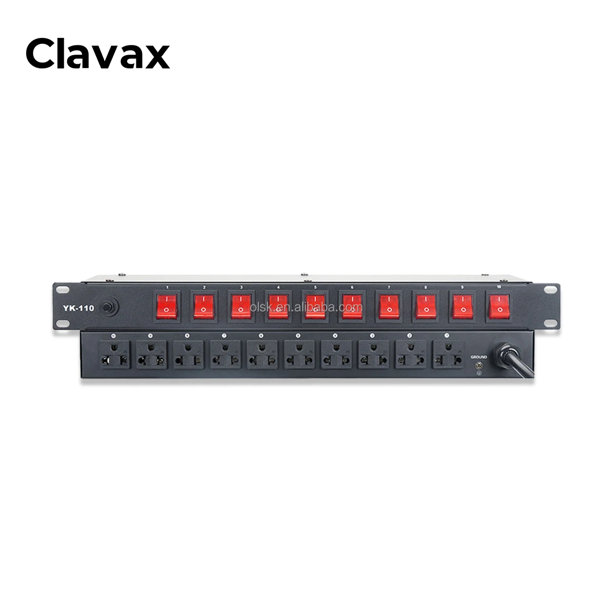 Clavax CLAM-YK110 Профессиональный контроллер последовательности питания 10-канальный секвенсор управления звуком для сценической производительности