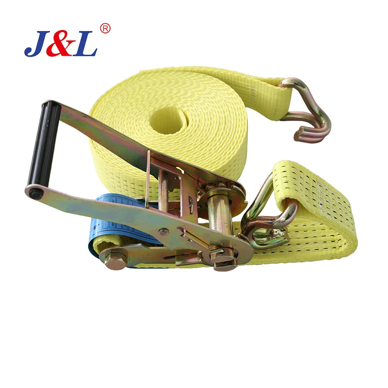 julisling cargo lashing belt with hook rache 6T 3M auto retractable tie down customized length and color OEM ODM factory