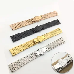 304 316 SUS 12mm 14mm 22mm solid folderd stainless steel bracelet watch bands for reloj hombre