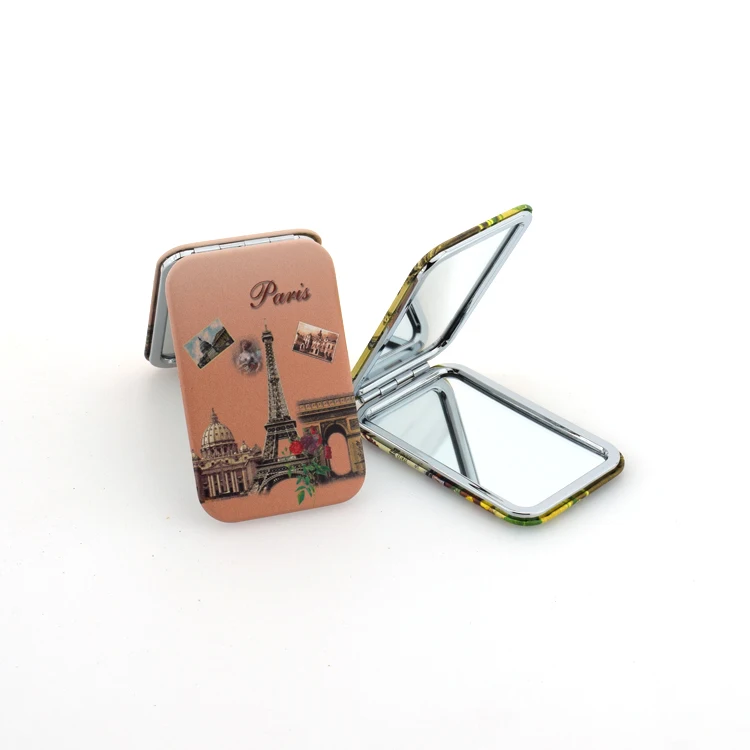 Each specification pocket mirror folding sublimation blank mirror custom