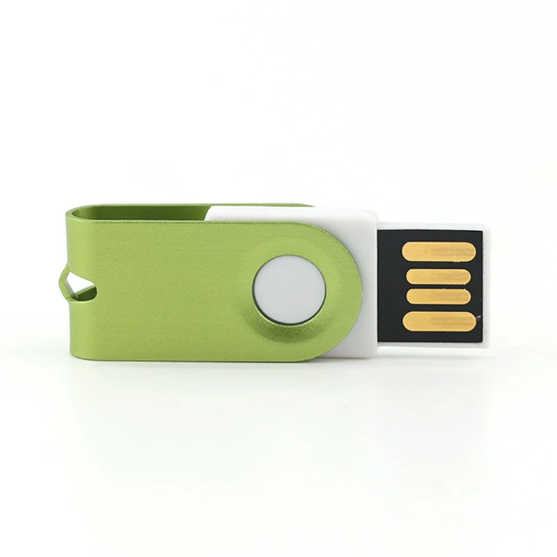 Custom Logo Promotional Gift Waterproof Metal Mini 2.0 Usb Flash Drive Swivel Stick 1 gb 2 Gb 4GB 8GB 16GB 32GB 64GB 128gb 256GB