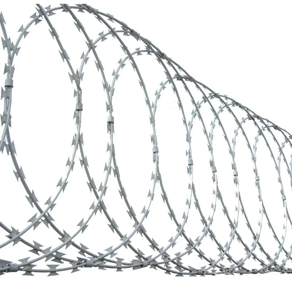 High Security Galvanized Razor Barbed Wire Fence For Secure Enclosures Wire Fence Panel