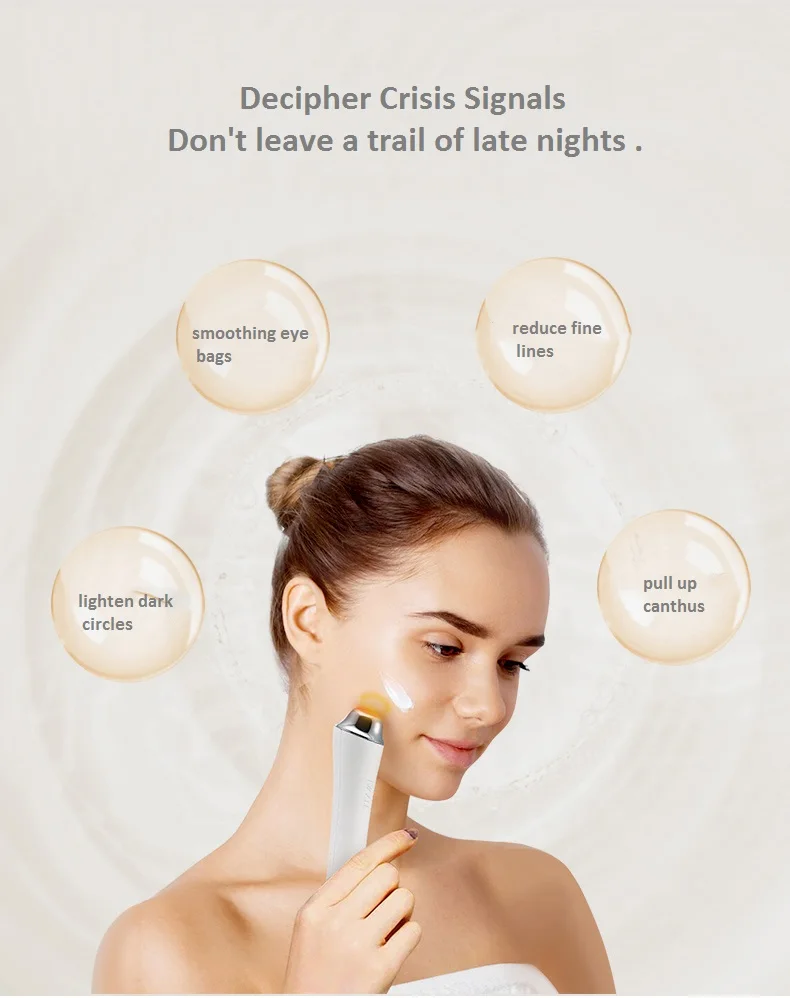 High quality vibration magnetic heating LED eye care device eye massager eye beauty device  M-1204B