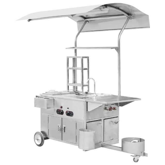 Stainleass steel Fast food cart Food truck / outdoor food cart