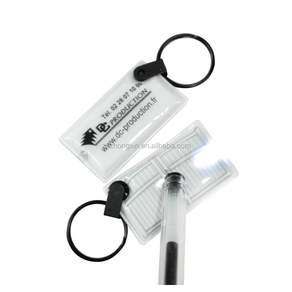 Брелок из ПВХ со светодиодной подсветкой для деловых людей