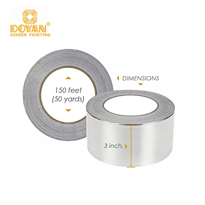 Doyan Self-adhesive aluminum foil tape HVAC waterproof aluminum foil tape for screen frame