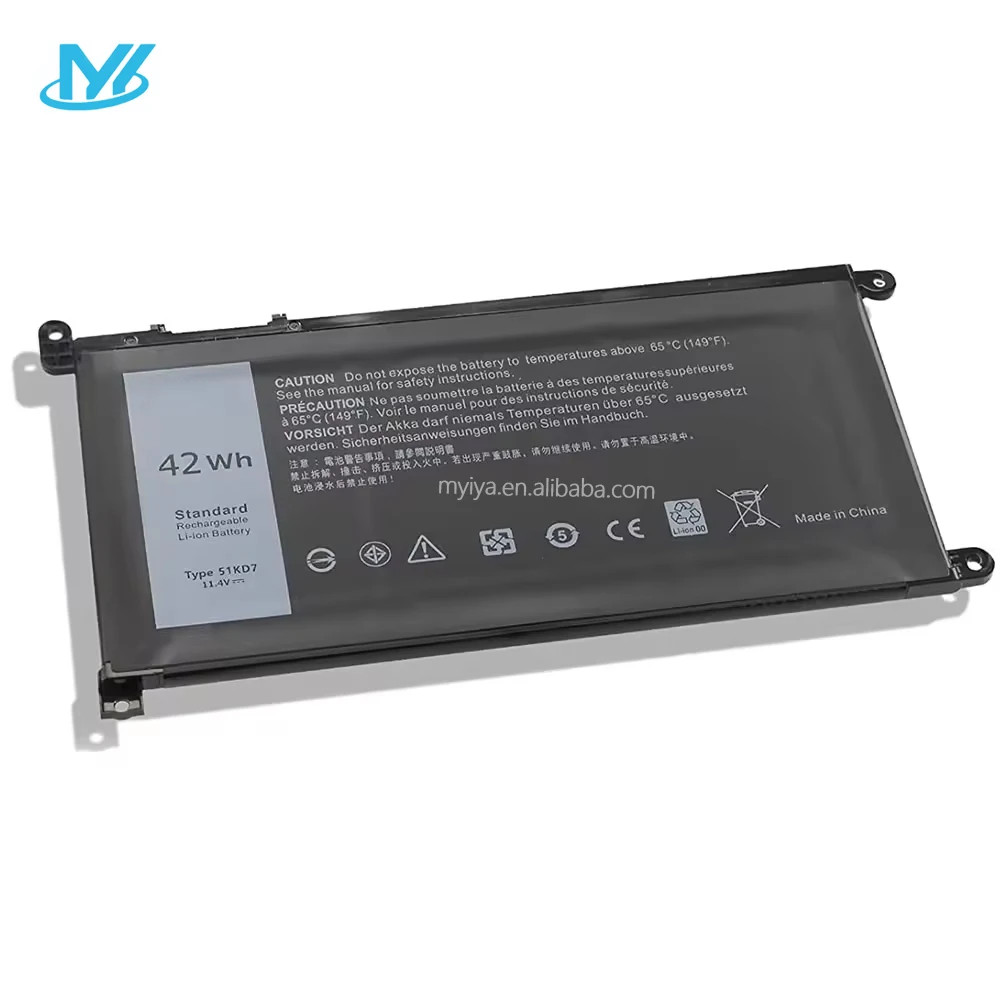 MYiYAE 51KD7 Laptop Battery for De-ll Chrome 11 3100 3180 3189 5190 3181 2-in-1 Series P28T001 Y07HK FY8XM 0FY8XM Battery