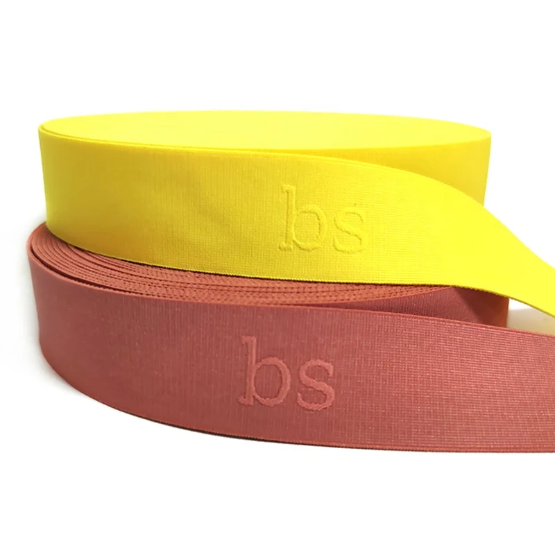 custom jacquard elastic waist band for jeans hat