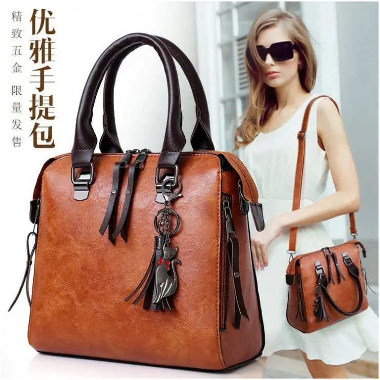 Set Contain Lady Purse Bag Bolso Cuero Mujer PU Bag 4 pcs Retro Luxury Handbag Sets BE0024